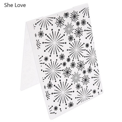 Chzimade 2019 Flower Plastic Embossing Folder For Diy Photo Album Scrapbooking χάρτινη κάρτα Πρότυπο στένσιλ Διακόσμηση σπιτιού