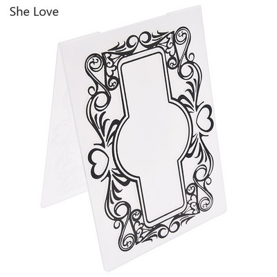 Chzimade 2019 Flower Plastic Embossing Folder For Diy Photo Album Scrapbooking χάρτινη κάρτα Πρότυπο στένσιλ Διακόσμηση σπιτιού