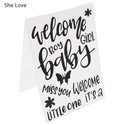 Chzimade 2019 Flower Plastic Embossing Folder For Diy Photo Album Scrapbooking χάρτινη κάρτα Πρότυπο στένσιλ Διακόσμηση σπιτιού