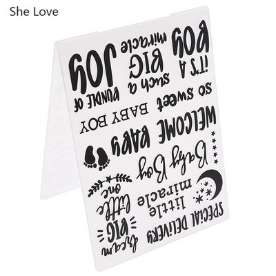 Chzimade 2019 Flower Plastic Embossing Folder For Diy Photo Album Scrapbooking χάρτινη κάρτα Πρότυπο στένσιλ Διακόσμηση σπιτιού