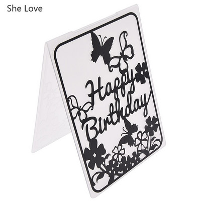 Chzimade 2019 Flower Plastic Embossing Folder For Diy Photo Album Scrapbooking χάρτινη κάρτα Πρότυπο στένσιλ Διακόσμηση σπιτιού
