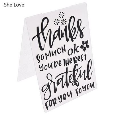 Chzimade 2019 Flower Plastic Embossing Folder For Diy Photo Album Scrapbooking χάρτινη κάρτα Πρότυπο στένσιλ Διακόσμηση σπιτιού