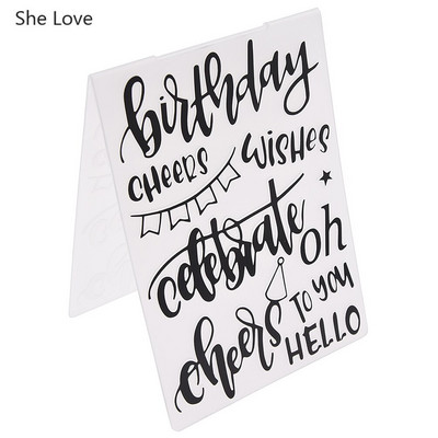 Chzimade 2019 Flower Plastic Embossing Folder For Diy Photo Album Scrapbooking χάρτινη κάρτα Πρότυπο στένσιλ Διακόσμηση σπιτιού