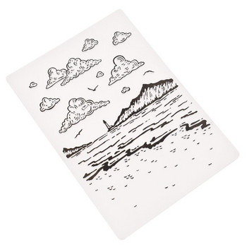 Lychee Life Πλαστικοί ανάγλυφες φάκελοι Διαφανές πρότυπο Διακόσμηση άλμπουμ φωτογραφιών Making Scrapbooking Craft Card Diy Crafts