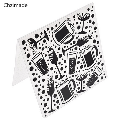 Lychee Life Πλαστικοί ανάγλυφες φάκελοι Διαφανές πρότυπο Διακόσμηση άλμπουμ φωτογραφιών Making Scrapbooking Craft Card Diy Crafts