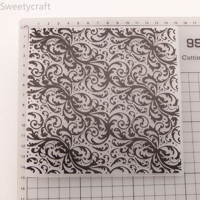 Euporean μοτίβο Ανάγλυφο Φάκελοι Νέο 2021 For Christmas Card Making Supplies Paper Craft Scrapbooking Plastic Embosser Stencil