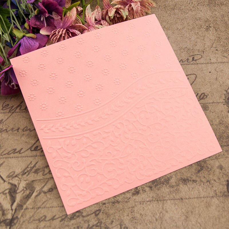 25 Σχέδιο 15Χ15 εκ. Πλαστικό ανάγλυφο φάκελο Πρότυπο για DIY Scrapbooking Craft φωτογραφικό άλμπουμ Κάρτα διακοπών Χειροποίητα διακοσμητικά προμήθειες