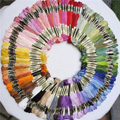 100 tk/komplekt Kvaliteetne 100% Egiptuse pika klambriga puuvillane tikkimisniit Ristpistes niit