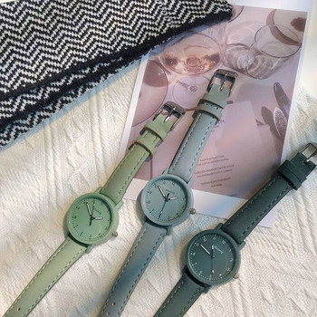 Μοντέρνο γυναικείο ρολόι με στρογγυλό σχήμα