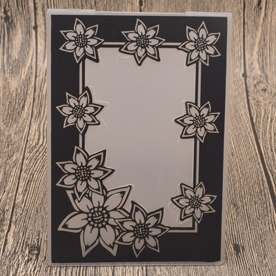 Lace Flowers Plastic Refassing Folder Stencil Template For Scrapbooking Album Paper Birthday Card Decoration Diy Embossing Craft