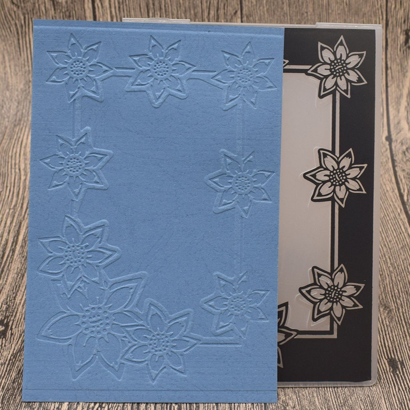 Lace Flowers Plastic Refassing Folder Stencil Template For Scrapbooking Album Paper Birthday Card Decoration Diy Embossing Craft