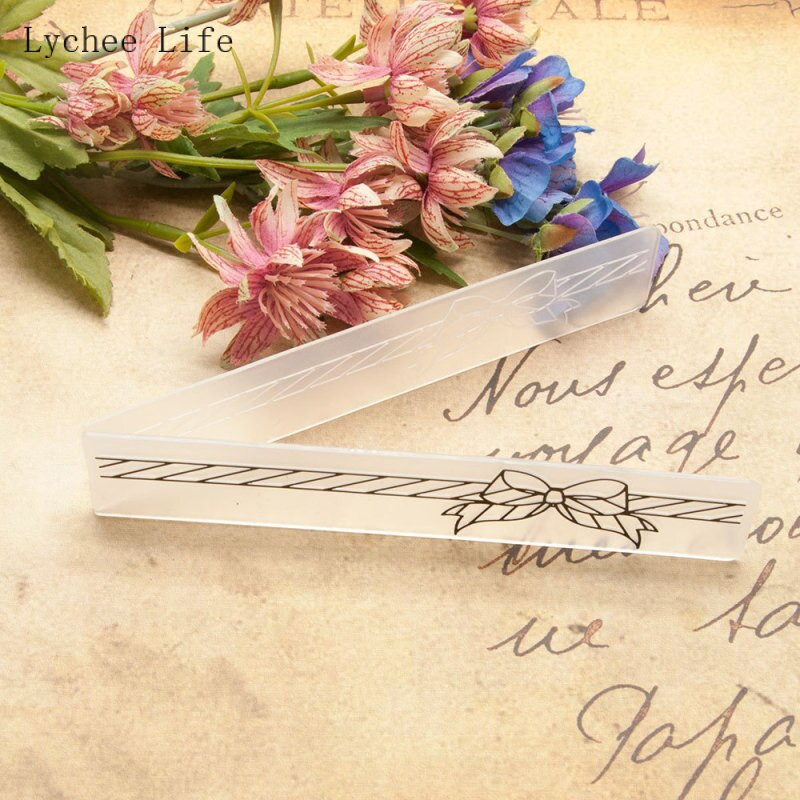 Σχέδιο Lychee Life Bowknot Πλαστικό ανάγλυφο φάκελο για κάρτα Scrapbooking φωτογραφικό άλμπουμ Στένσιλ προτύπων για χειροτεχνία