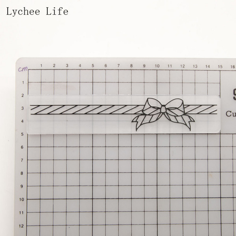 Σχέδιο Lychee Life Bowknot Πλαστικό ανάγλυφο φάκελο για κάρτα Scrapbooking φωτογραφικό άλμπουμ Στένσιλ προτύπων για χειροτεχνία