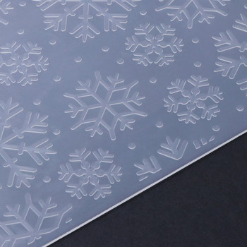 Пластмасов шаблон за релефна папка за DIY албум с фотоалбум, карта, хартиен занаят, коледна снежинка