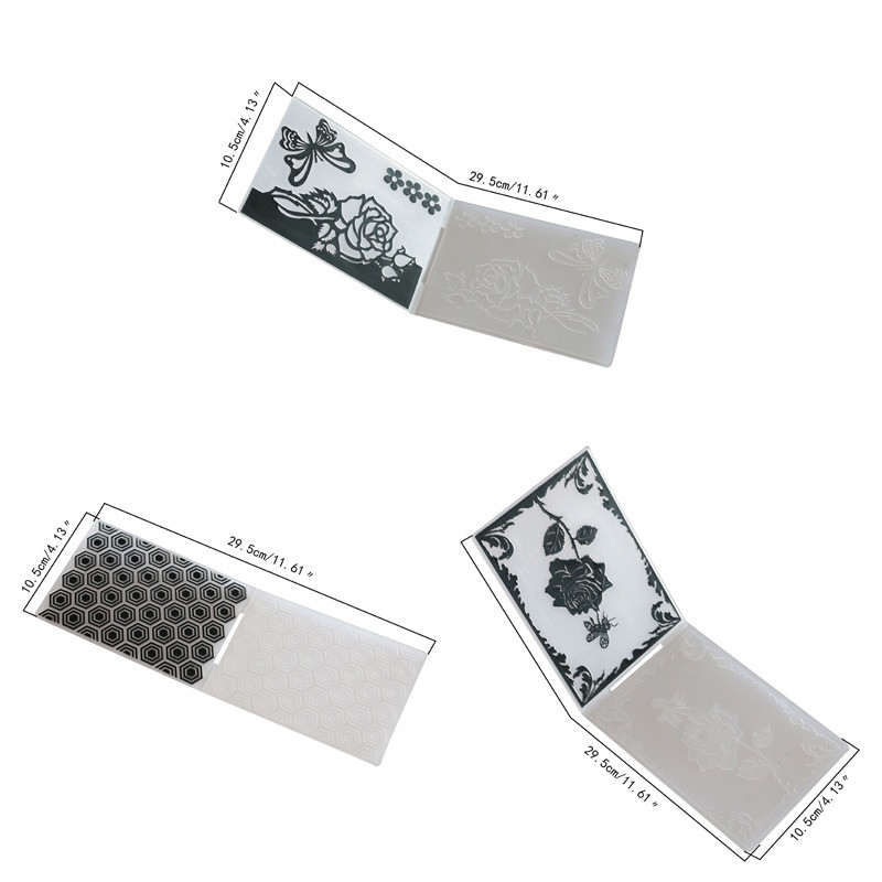 Σειρά χριστουγεννιάτικων διακοσμήσεων για τούρτα με φοντάν, πλαστικό με ανάγλυφο φάκελο