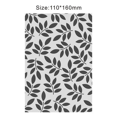 Nova 3D reljefna reljefna ploča s granama i lišćem iz 2022. koristi se za postupak utiskivanja „uradi sam“ za rezanje metala bez pečata