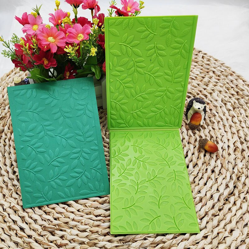 Nova 3D reljefna reljefna ploča s granama i lišćem iz 2022. koristi se za postupak utiskivanja „uradi sam“ za rezanje metala bez pečata