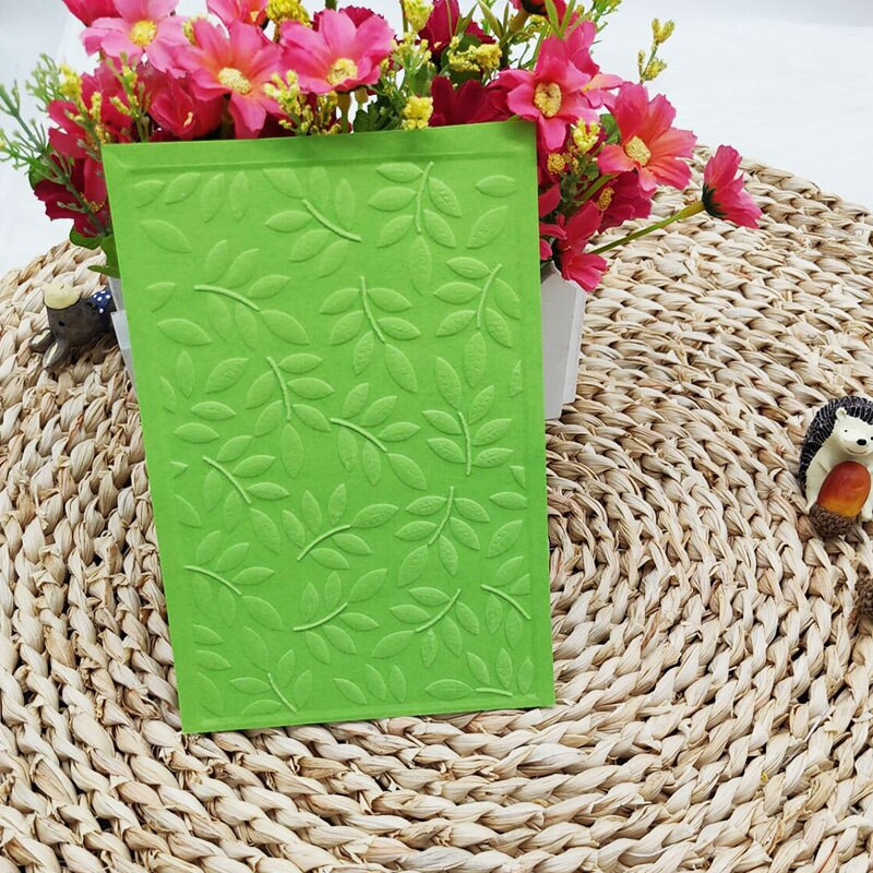 Nova 3D reljefna reljefna ploča s granama i lišćem iz 2022. koristi se za postupak utiskivanja „uradi sam“ za rezanje metala bez pečata