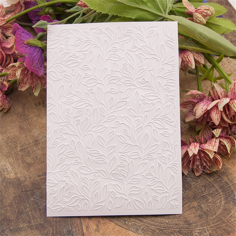 New Winding Leaves τρισδιάστατοι ανάγλυφες φάκελοι Diy Scrapbooking Κάρτα χειροτεχνίας από χαρτί κατασκευής διακόσμησης προμήθειες με ανάγλυφο πλαστικό πρότυπο