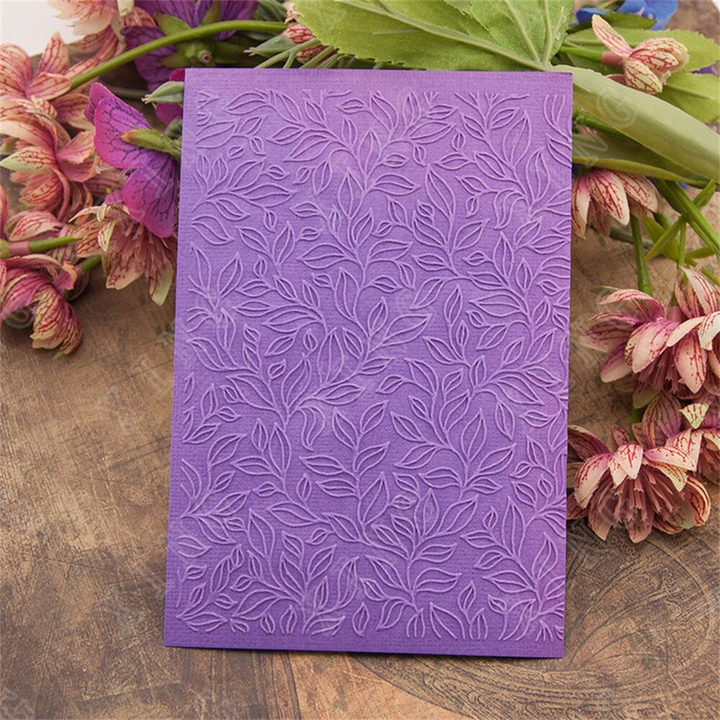 New Winding Leaves τρισδιάστατοι ανάγλυφες φάκελοι Diy Scrapbooking Κάρτα χειροτεχνίας από χαρτί κατασκευής διακόσμησης προμήθειες με ανάγλυφο πλαστικό πρότυπο