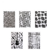 3D reljeefne kaust Läbipaistev reljeefne plastplaatide kujundus isetegemise paberilõikamisvormide jaoks Scrapbookingi kinkekaart 10,5x14,5 cm