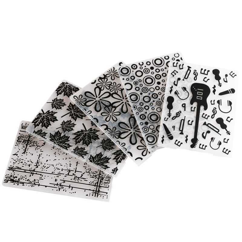 3D reljeefne kaust Läbipaistev reljeefne plastplaatide kujundus isetegemise paberilõikamisvormide jaoks Scrapbookingi kinkekaart 10,5x14,5 cm