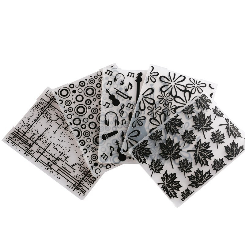 3D reljeefne kaust Läbipaistev reljeefne plastplaatide kujundus isetegemise paberilõikamisvormide jaoks Scrapbookingi kinkekaart 10,5x14,5 cm