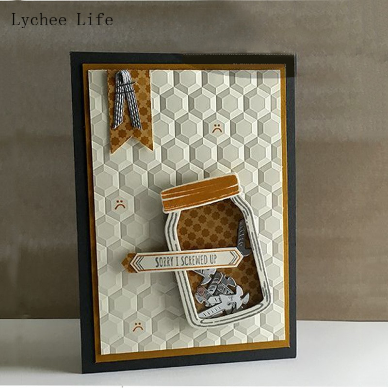Lychee Life Honeycomb Plastic Embossing Folders For Scrapbooking DIY Template Fondant Cake Photo Album Card Making