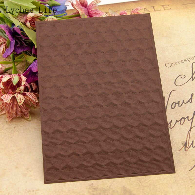 Lychee Life Honeycomb Plastic Embossing Folders For Scrapbooking DIY Template Fondant Cake Photo Album Card Making