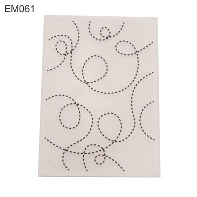 Χάρτινες κάρτες Πλαστικές ανάγλυφες φάκελοι Πρότυπο DIY άλμπουμ φωτογραφιών Διακόσμηση λευκώματος λευκώματος στολίδι Διαφανή γραμματόσημα Πλαστικά