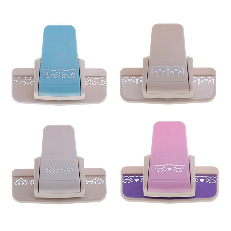 4 skirtingų raštų dizainas Įmantrus kraštinis perforatorius Iškarpų knygelė Rankų darbo kraštų įtaisas „Pasidaryk pats“ popieriaus pjaustytuvas Rankų darbo amatų dovana