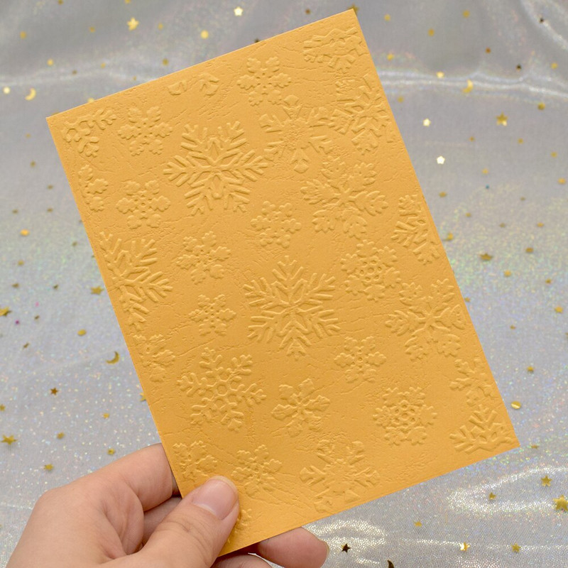 Lumehelbemustriga 3D reljeefkaustad isetegemiseks scrapbooking paberkaartide valmistamiseks käsitöö plastist reljeefse mustriga šabloon