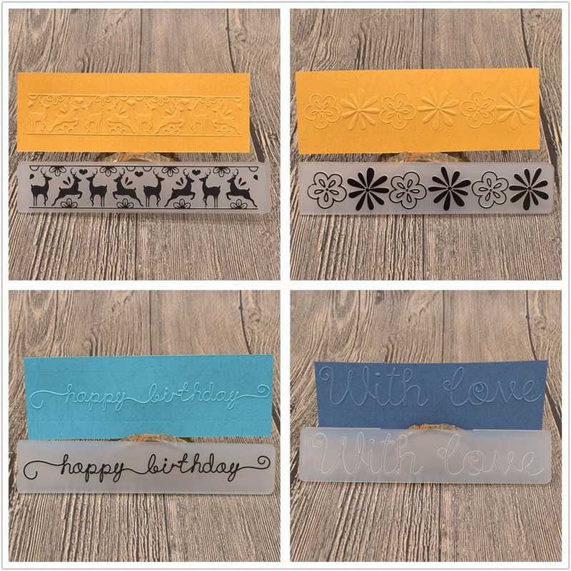 Loomade hirve plastikust surutrükiga kausta šabloon šabloon Scrapbooking paberist sünnipäevaks jõulukaartide kaunistamiseks