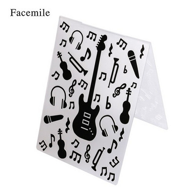 Facemile 1PCS πλαστικός ανάγλυφος φάκελος για προτύπου λευκώματος καρτών γραμματοσήμανσης Διακόσμηση DIY χειροποίητο εργαλείο καρτών άλμπουμ