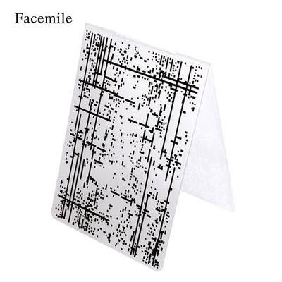 Facemile 1PCS πλαστικός ανάγλυφος φάκελος για προτύπου λευκώματος καρτών γραμματοσήμανσης Διακόσμηση DIY χειροποίητο εργαλείο καρτών άλμπουμ