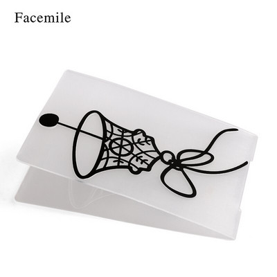Facemile 1PCS πλαστικός ανάγλυφος φάκελος για προτύπου λευκώματος καρτών γραμματοσήμανσης Διακόσμηση DIY χειροποίητο εργαλείο καρτών άλμπουμ
