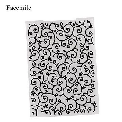 Facemile 1PCS πλαστικός ανάγλυφος φάκελος για προτύπου λευκώματος καρτών γραμματοσήμανσης Διακόσμηση DIY χειροποίητο εργαλείο καρτών άλμπουμ