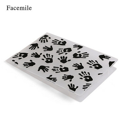 Facemile 1PCS πλαστικός ανάγλυφος φάκελος για προτύπου λευκώματος καρτών γραμματοσήμανσης Διακόσμηση DIY χειροποίητο εργαλείο καρτών άλμπουμ