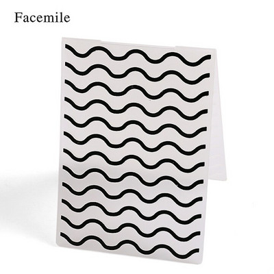 Facemile 1PCS πλαστικός ανάγλυφος φάκελος για προτύπου λευκώματος καρτών γραμματοσήμανσης Διακόσμηση DIY χειροποίητο εργαλείο καρτών άλμπουμ