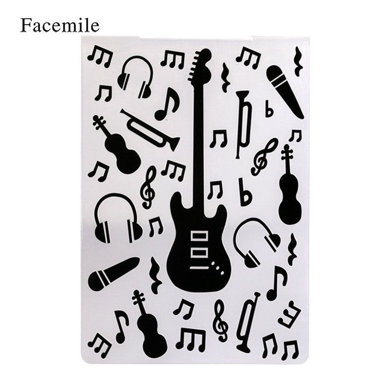 Facemile 1PCS πλαστικός ανάγλυφος φάκελος για προτύπου λευκώματος καρτών γραμματοσήμανσης Διακόσμηση DIY χειροποίητο εργαλείο καρτών άλμπουμ