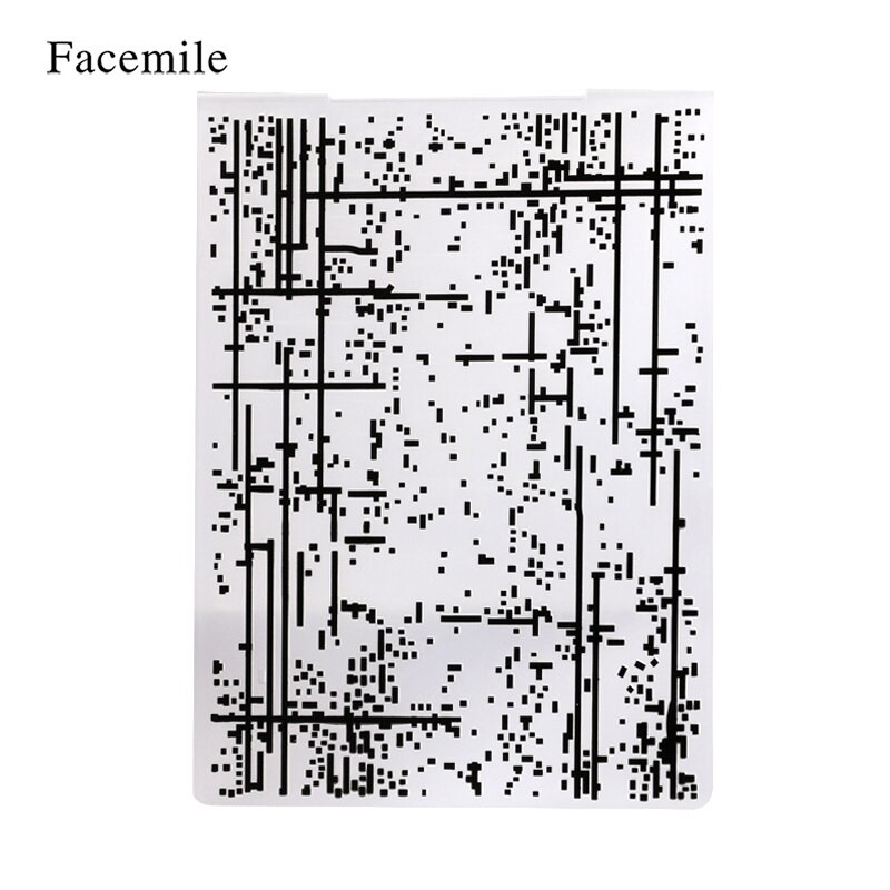 Facemile 1PCS πλαστικός ανάγλυφος φάκελος για προτύπου λευκώματος καρτών γραμματοσήμανσης Διακόσμηση DIY χειροποίητο εργαλείο καρτών άλμπουμ