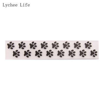 Lychee Life Paw Print Plastic Embossing Folders Scrapbooking for Photo Album Decoration Card Making Supplies