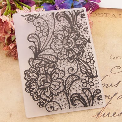 2019 Lace Flower Plastic Embossing Folders For DIY Scrapbooking Paper Craft Card Making Decoration Supplies