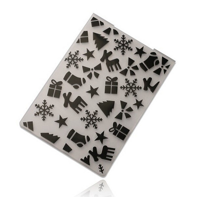 Plastična mapa za utiskivanje spomenara DIY Alat za kartice za albume Plastični predložak za izradu ukrasa za kartice s markicama