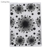 Nou șablon de dantelă de flori Dosare de relief din plastic pentru album de albume de albume pentru decorații