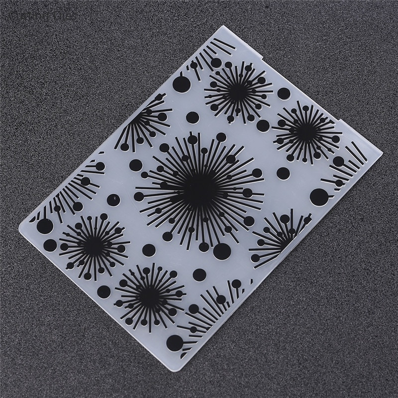 Nou șablon de dantelă de flori Dosare de relief din plastic pentru album de albume de albume pentru decorații