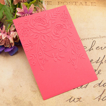 Dolce Vita Butterfly Embossing Folders Plant Rose Flower Tree Πλαστικό ανάγλυφο φάκελο για Scrapbooking DIY Card Making Supplies