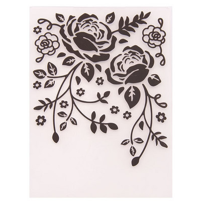Dolce Vita Butterfly Embossing Folders Plant Rose Flower Tree Πλαστικό ανάγλυφο φάκελο για Scrapbooking DIY Card Making Supplies