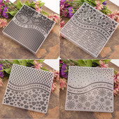 Dolce Vita Χριστουγεννιάτικα Ανάγλυφα Φάκελοι Γενέθλια Λουλούδι Πλαστική Ανάγλυφη Φάκελος Πεταλούδα For Scrapbooking Κάρτα DIY φωτογραφικού άλμπουμ