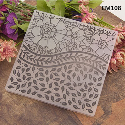 Dolce Vita Χριστουγεννιάτικα Ανάγλυφα Φάκελοι Γενέθλια Λουλούδι Πλαστική Ανάγλυφη Φάκελος Πεταλούδα For Scrapbooking Κάρτα DIY φωτογραφικού άλμπουμ